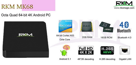 Rikomagic MK68 TV Box